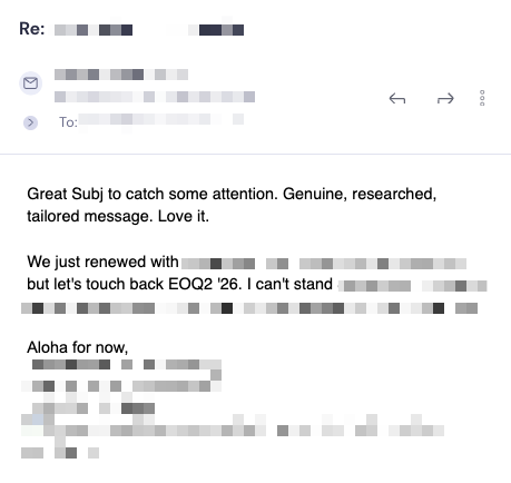 Prospect reply 2